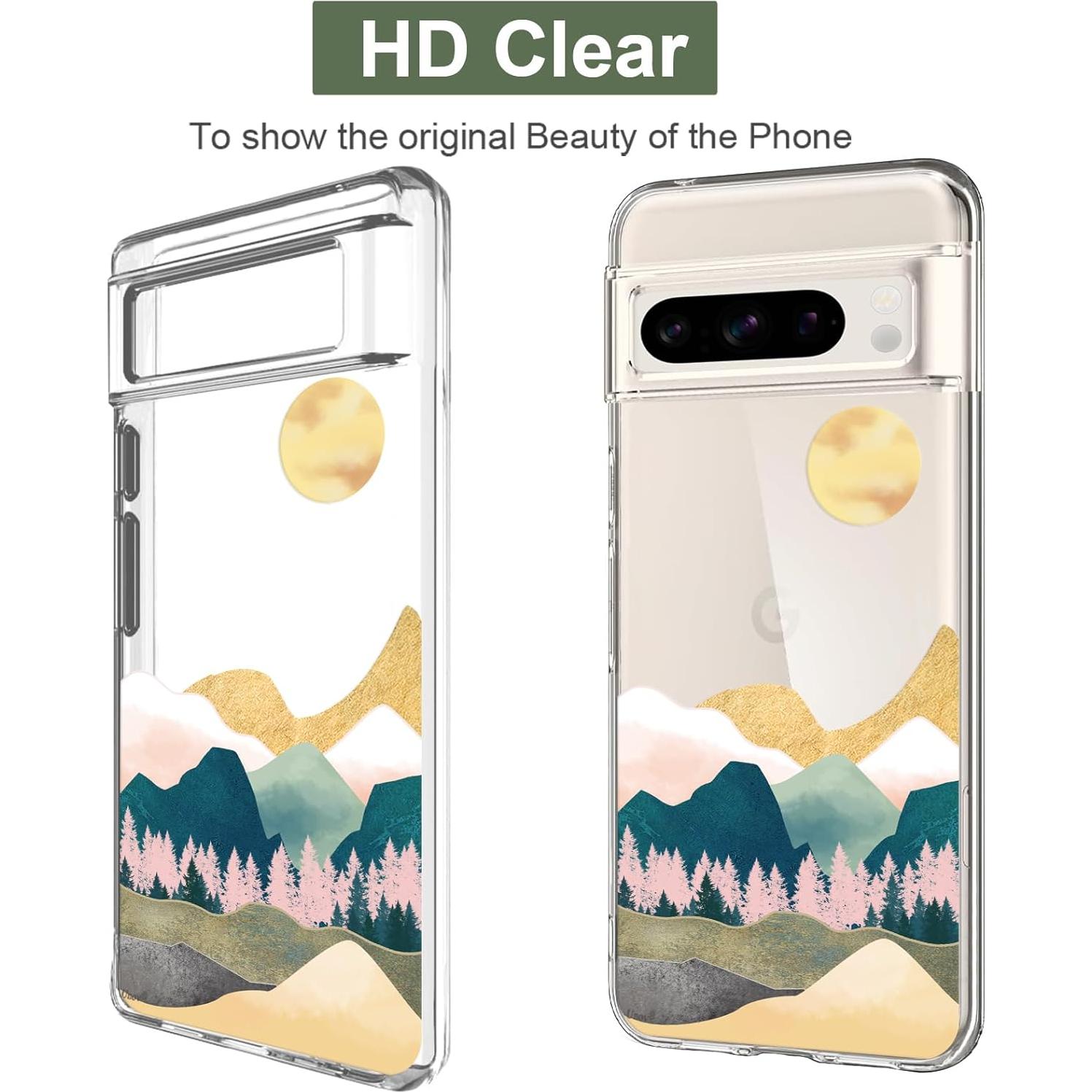 Funda Unov TPU Transparente para Pixel 8 Pro Diseño Relieve