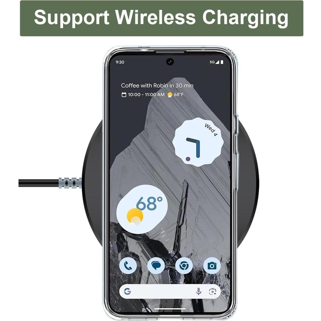 Funda Unov TPU Transparente para Pixel 8 Pro Diseño Relieve