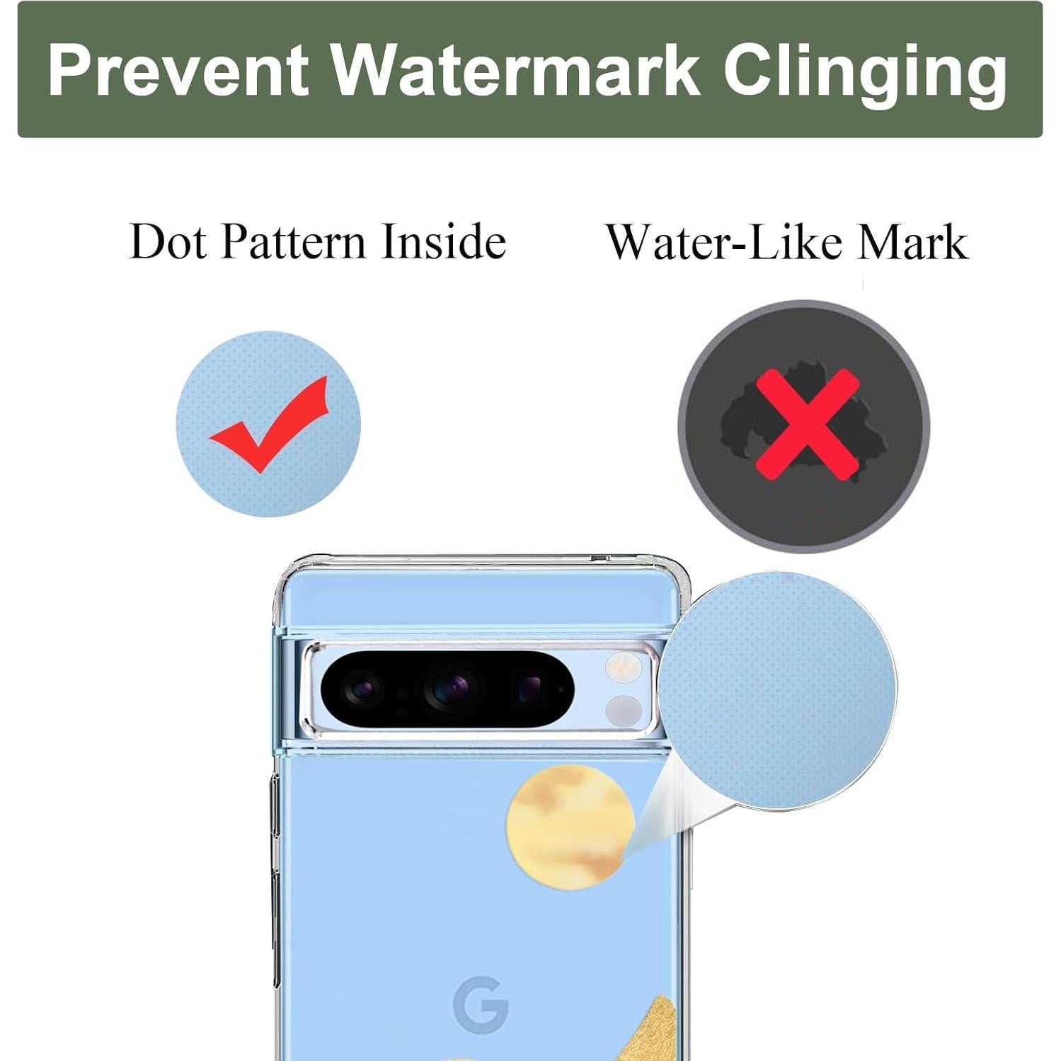 Funda Unov TPU Transparente para Pixel 8 Pro Diseño Relieve