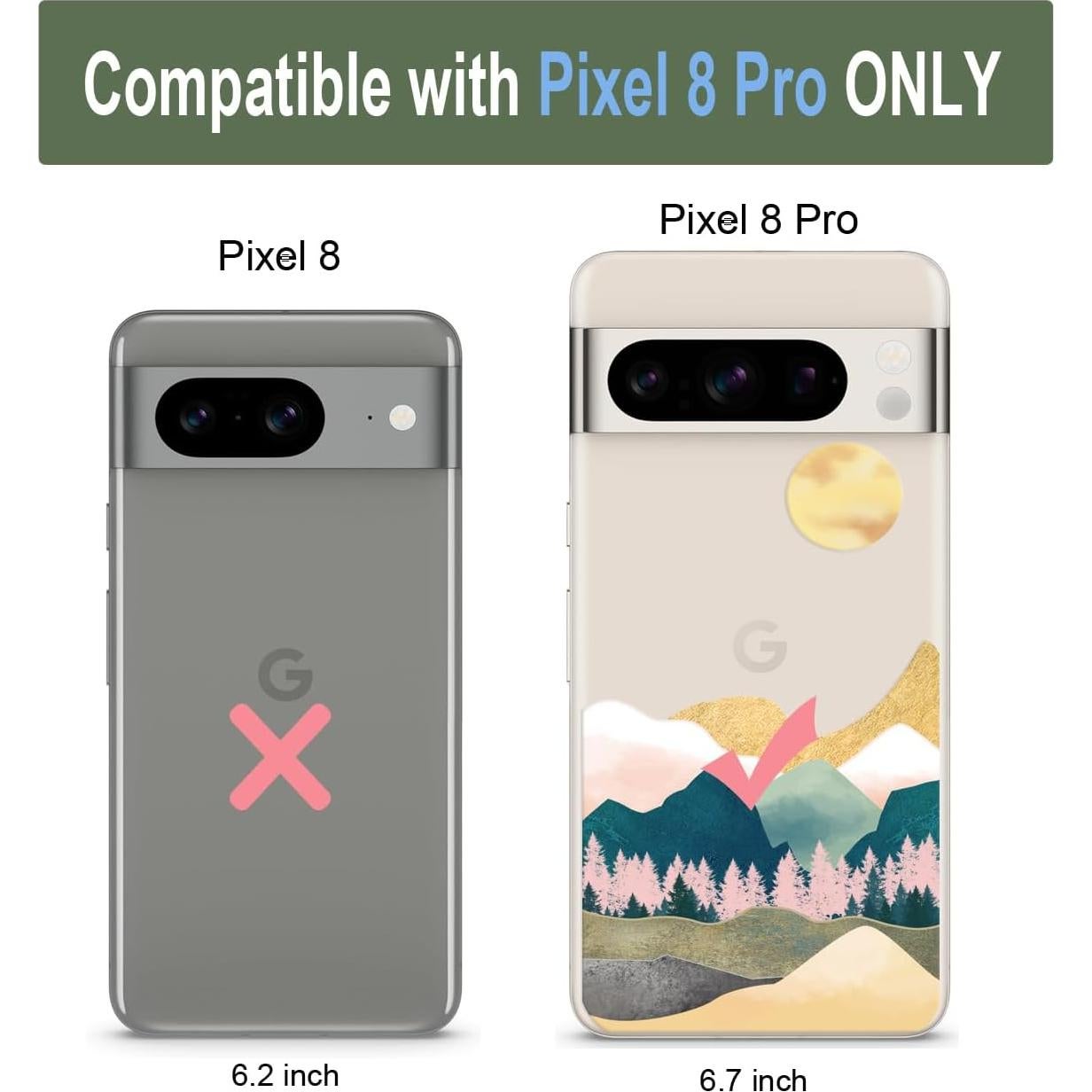 Funda Unov TPU Transparente para Pixel 8 Pro Diseño Relieve