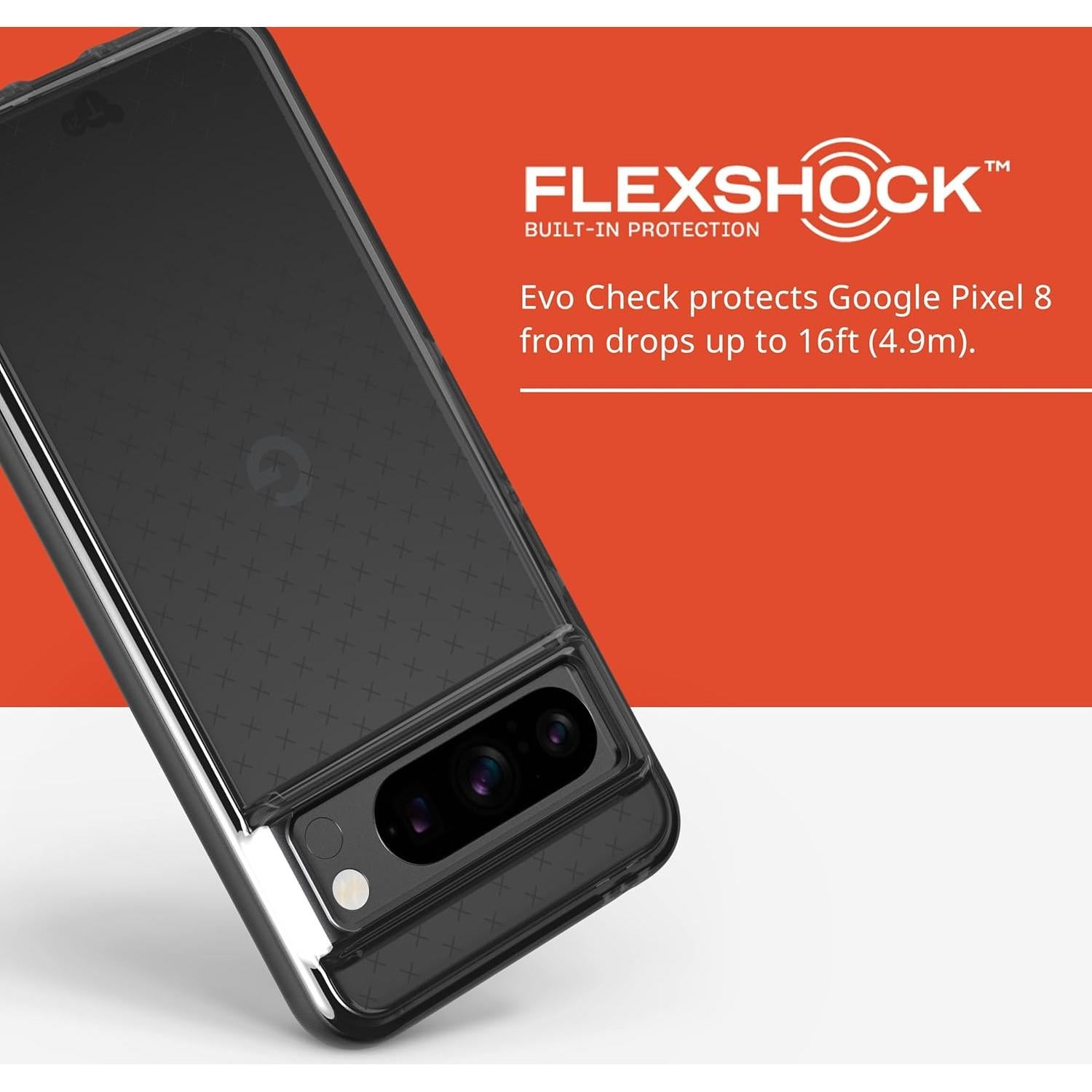 Funda de Protección Tech21 Evo Check para Google Pixel 8 Pro - Negro