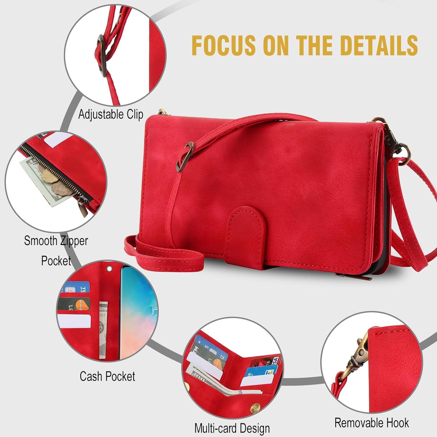 Funda Asuwish para Google Pixel 6 con tapa y soporte rojo