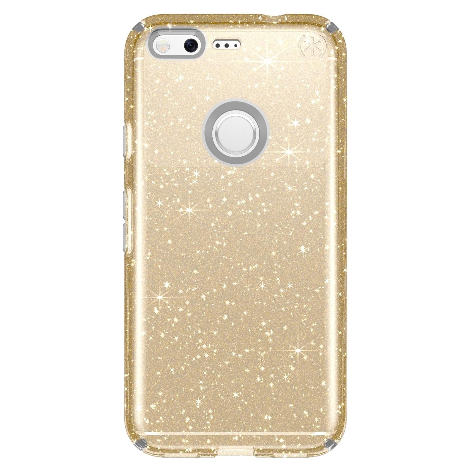 Funda para Google Pixel Speck Presidio Clear Glitter - Transparente