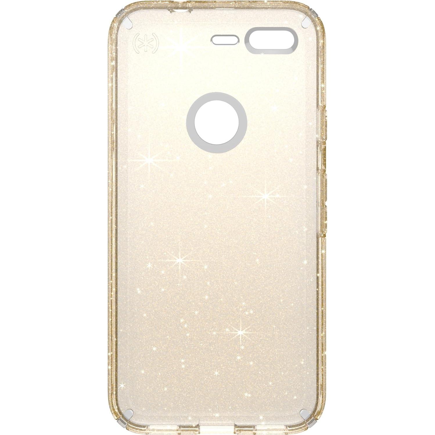 Funda para Google Pixel Speck Presidio Clear Glitter - Transparente