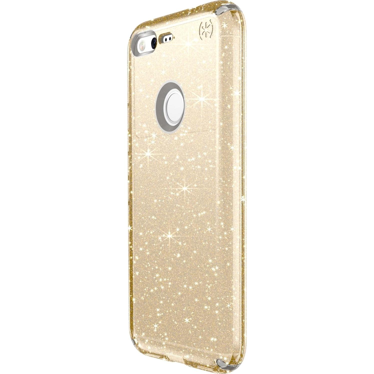 Funda para Google Pixel Speck Presidio Clear Glitter - Transparente