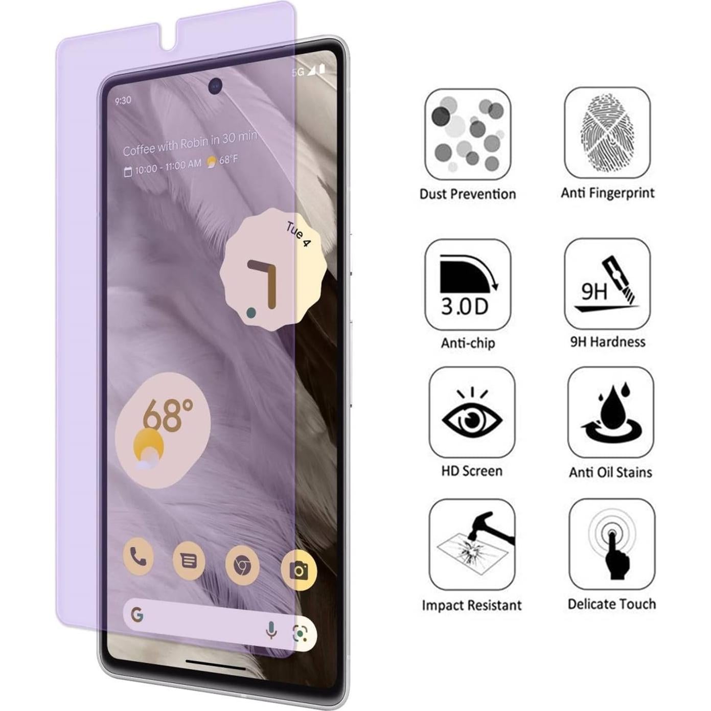 Protector de Pantalla Vidrio Templado ZenHoo para Google Pixel 7