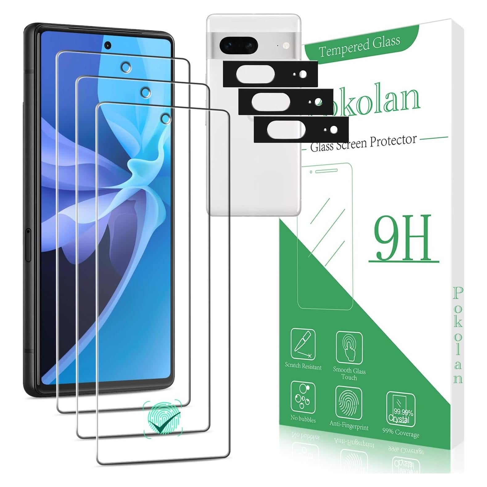 Protector de Pantalla Vidrio Templado Pokolan para Google Pixel 7