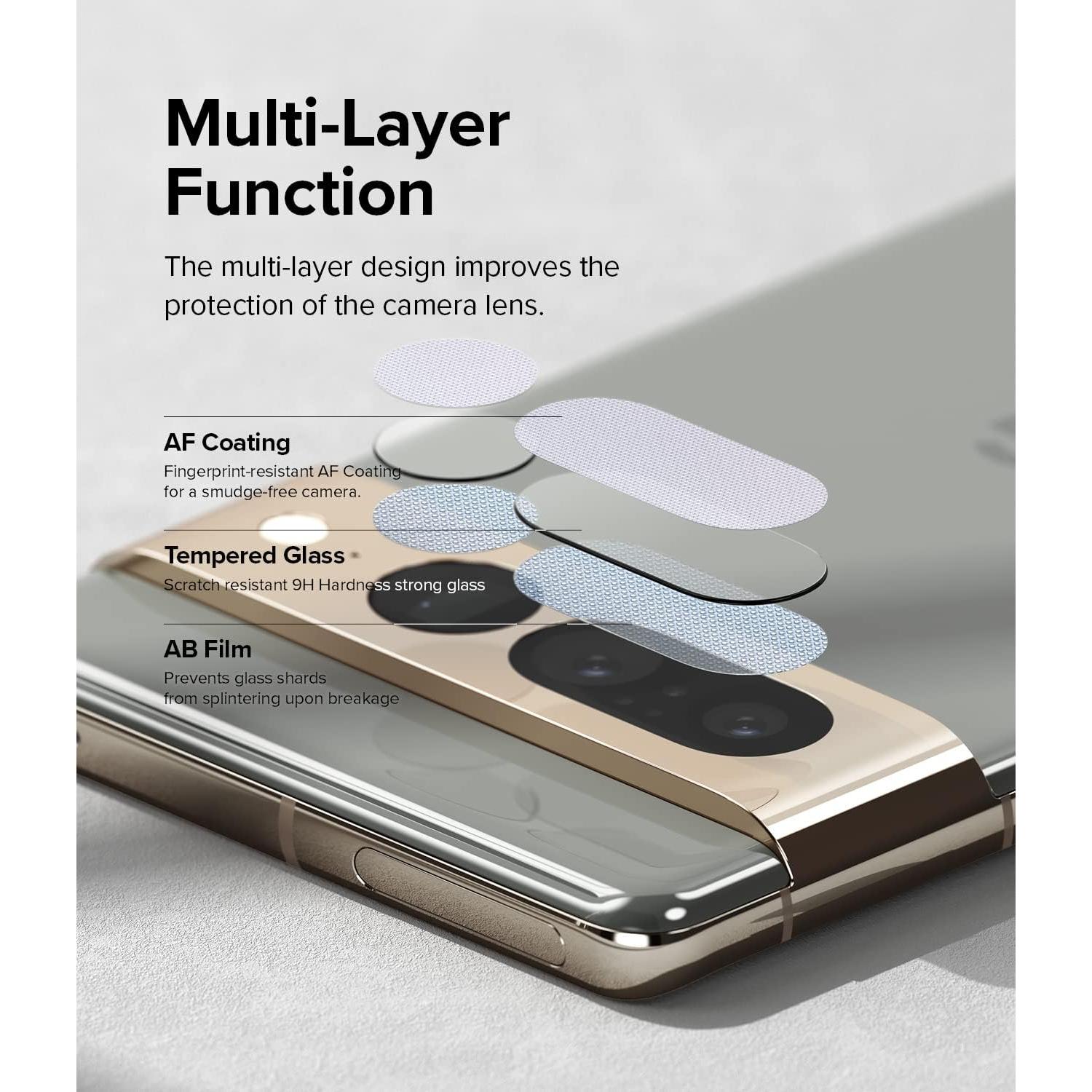 Protector de Lente de Cámara Ringke para Google Pixel 7 Pro - Paquete de 3