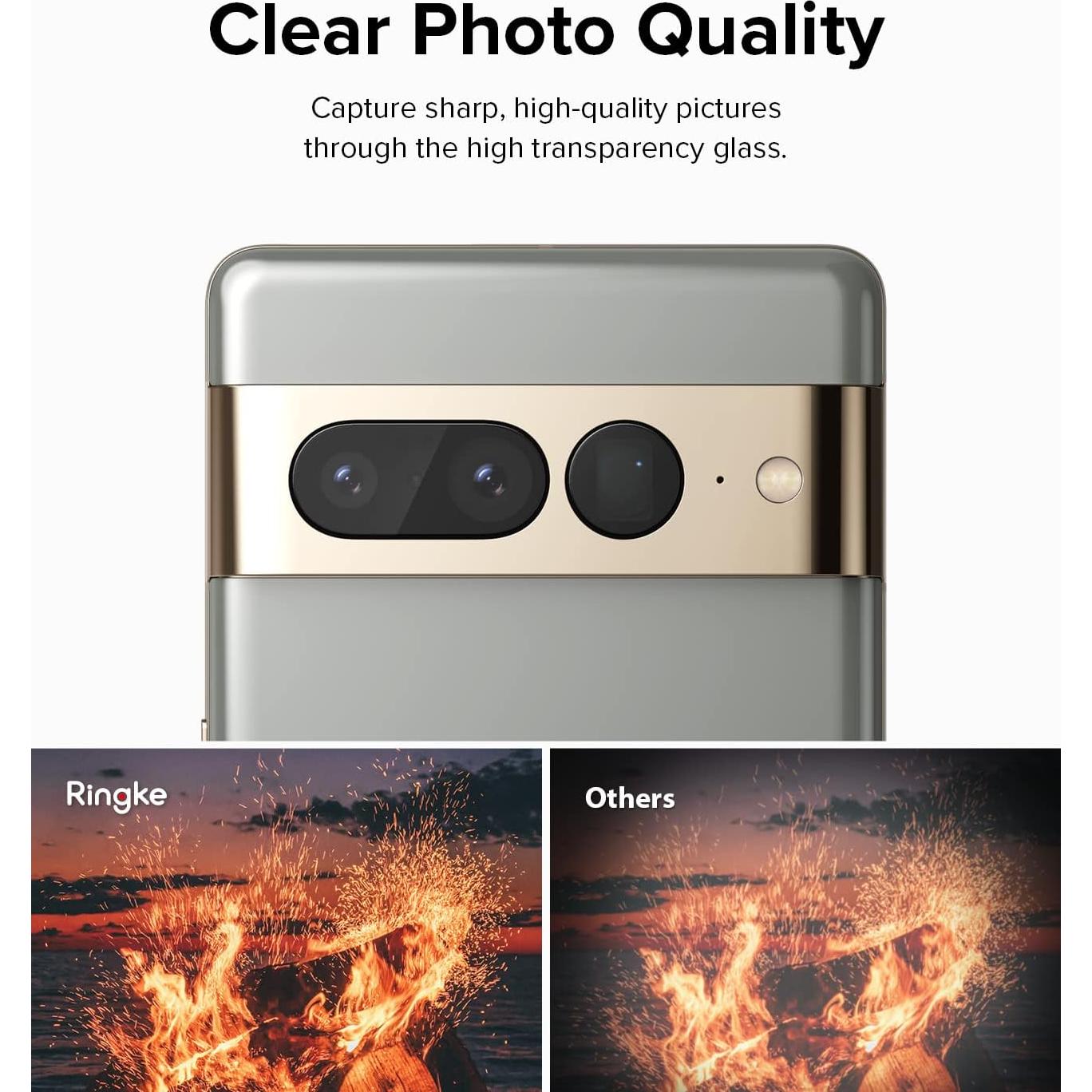Protector de Lente de Cámara Ringke para Google Pixel 7 Pro - Paquete de 3
