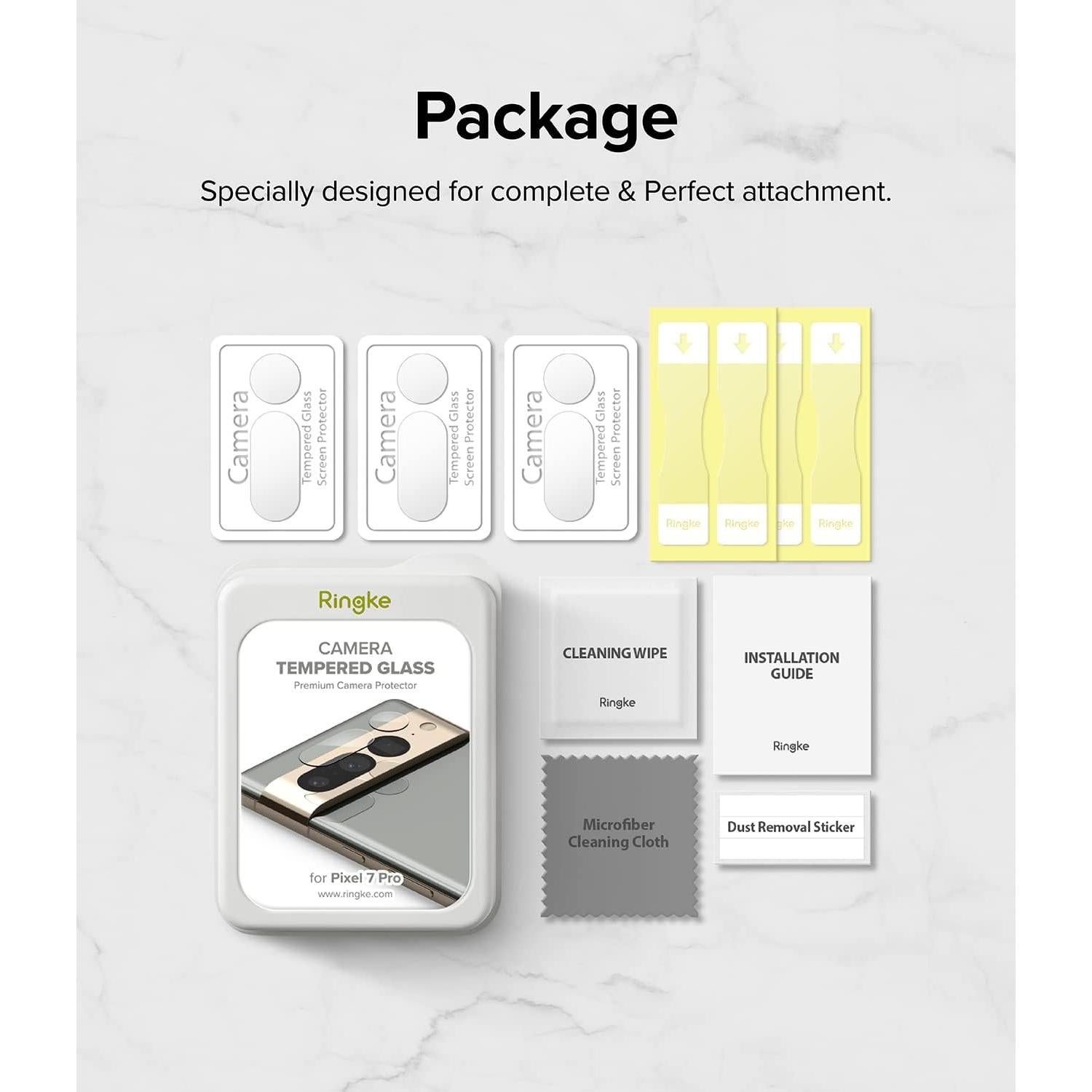 Protector de Lente de Cámara Ringke para Google Pixel 7 Pro - Paquete de 3