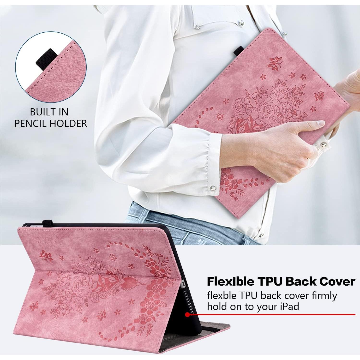 Funda Plegable KEFBWAO para Google Pixel Tablet 11" 2023 Rosa