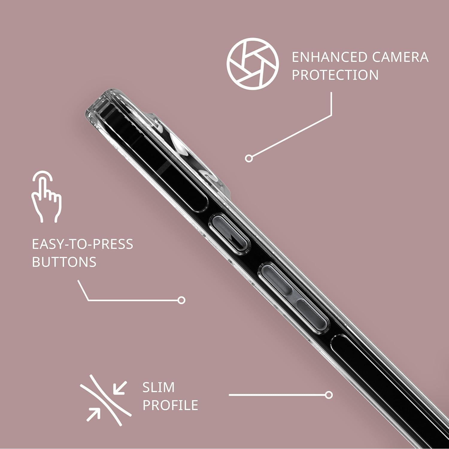 Funda Tech21 EvoClear para Google Pixel 9 Pro XL - Transparente