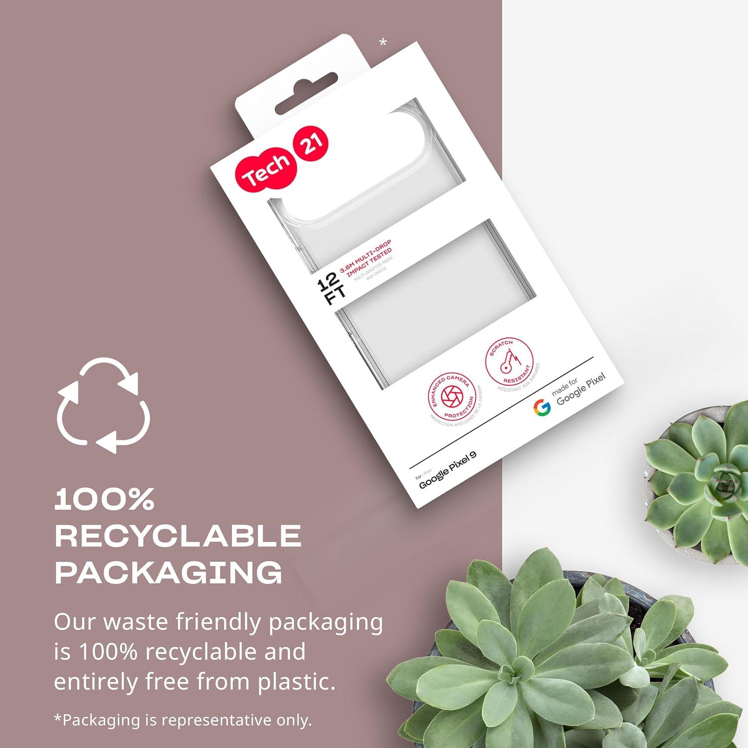 Funda Tech21 EvoClear para Google Pixel 9 Pro XL - Transparente