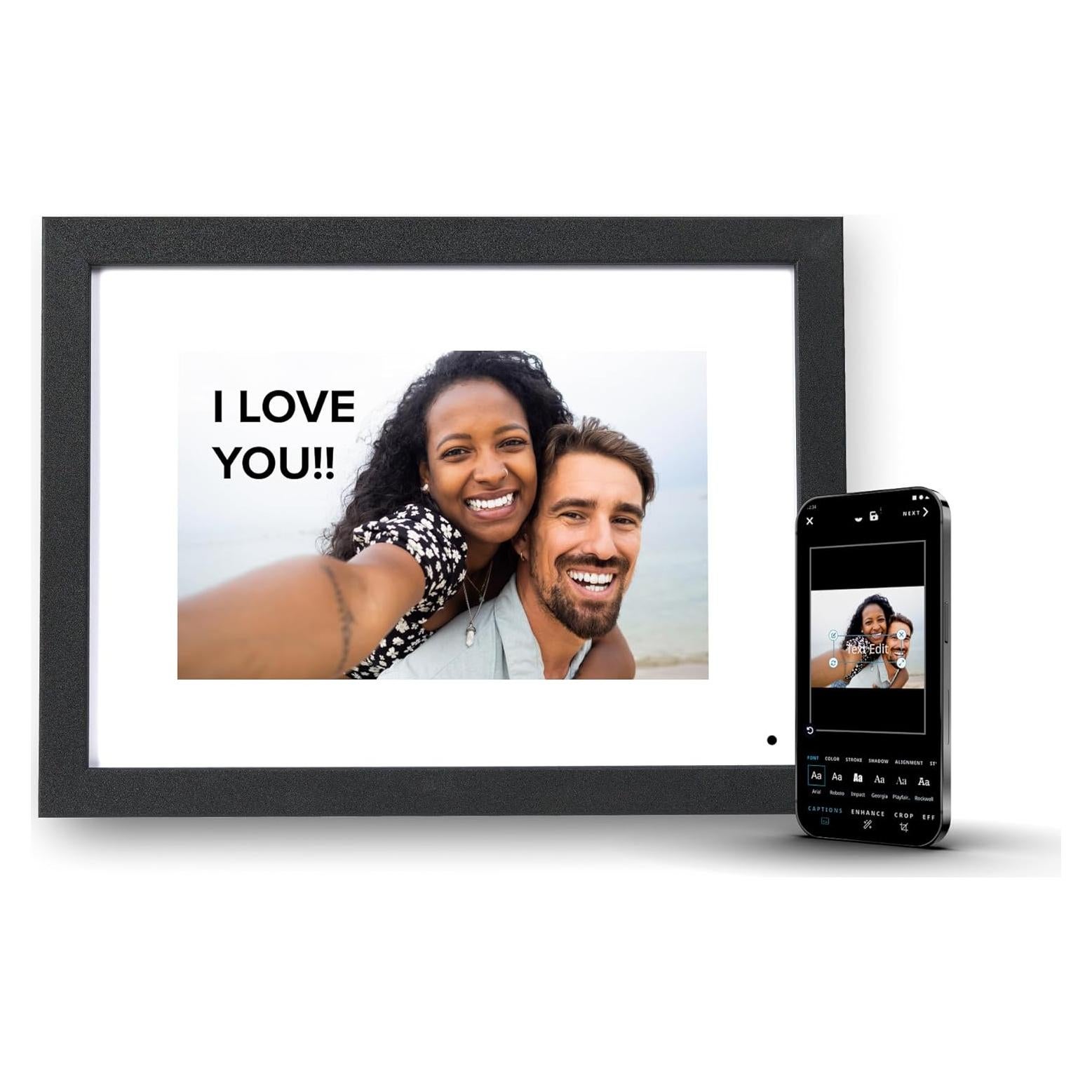 Marco de Fotos Digital WiFi Simply Smart Home 10.1" HD Negro