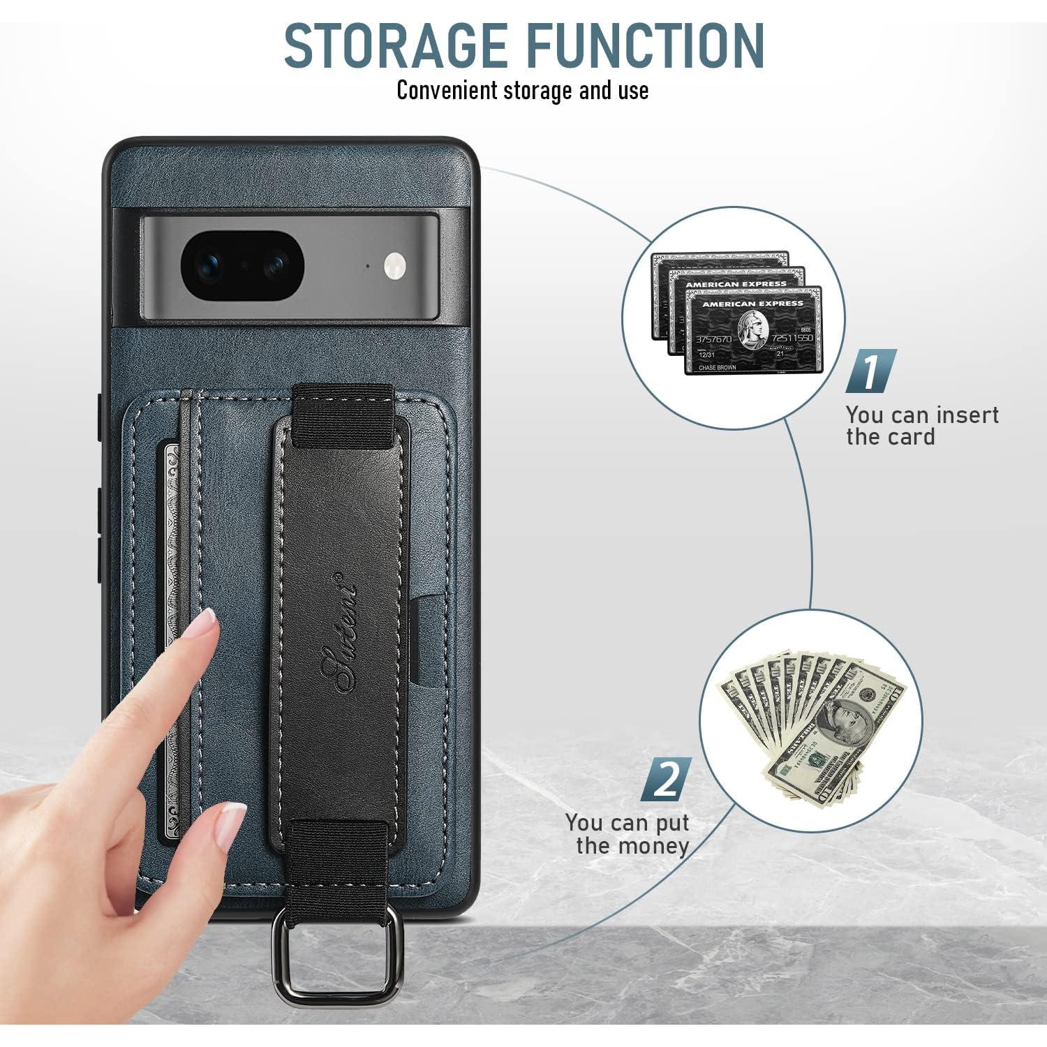 Funda Asuwish para Google Pixel 7A 5G con tapa billetera y soporte