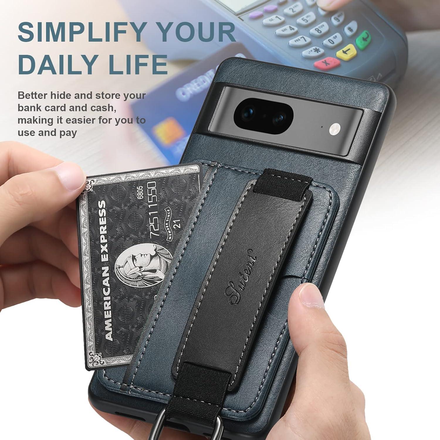 Funda Asuwish para Google Pixel 7A 5G con tapa billetera y soporte