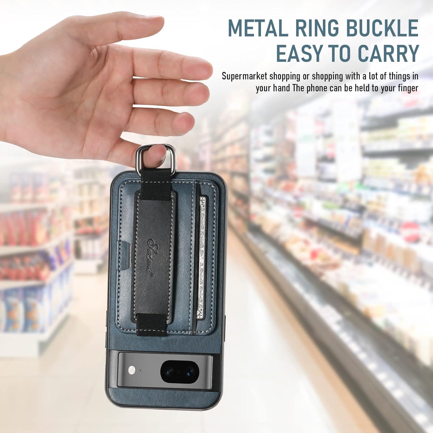 Funda Asuwish para Google Pixel 7A 5G con tapa billetera y soporte