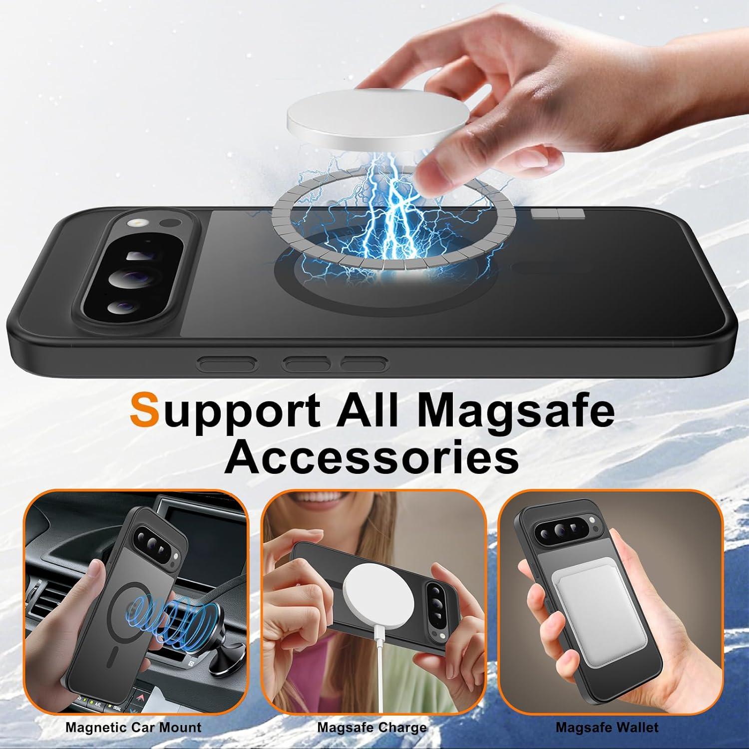 Funda Ezanmull para Google Pixel 9 Pro XL Magnética Negra