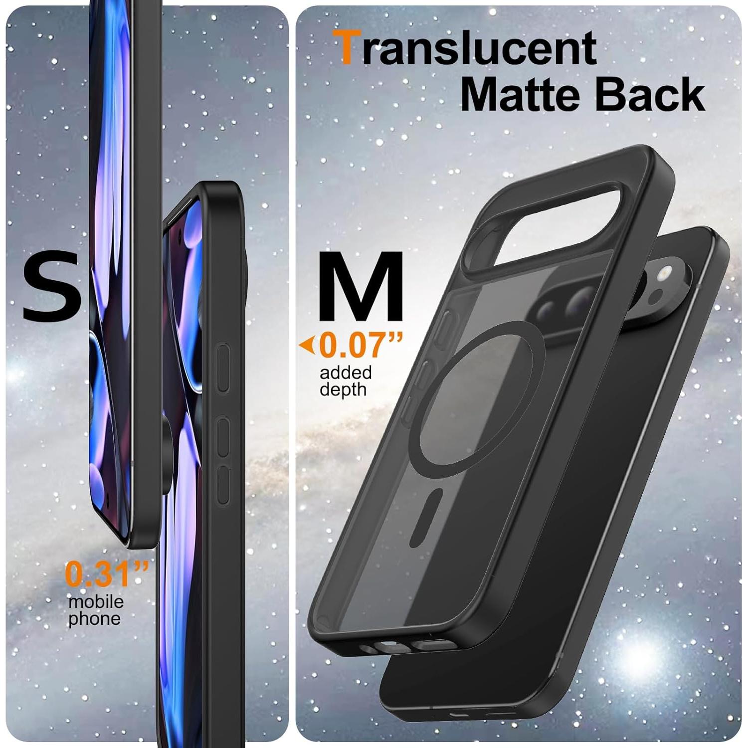 Funda Ezanmull para Google Pixel 9 Pro XL Magnética Negra