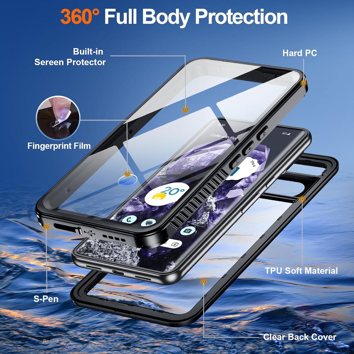 Funda Impermeable Hualele para Google Pixel 8 IP68 Resistente