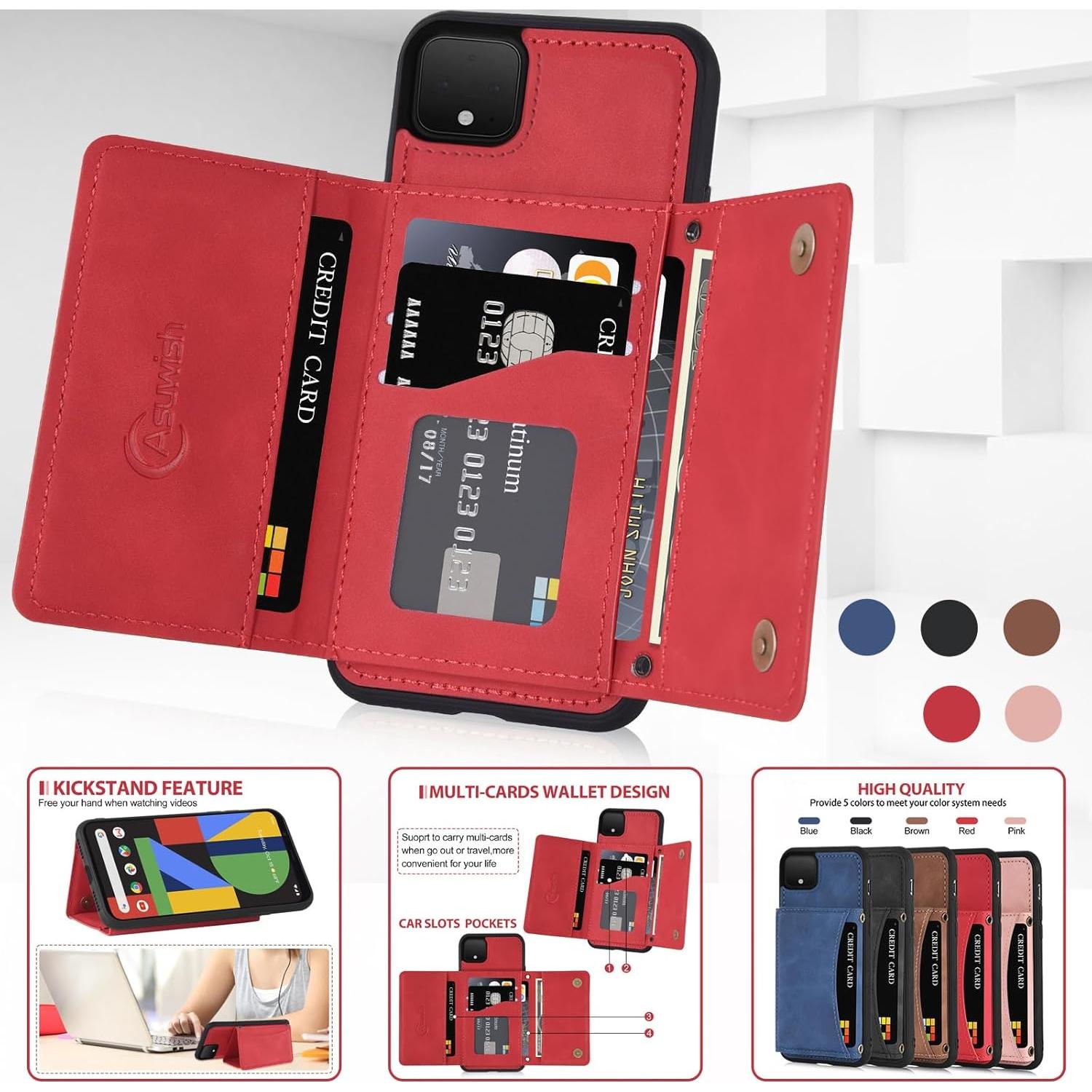 Funda Asuwish para Google Pixel 4 XL con protector y soporte