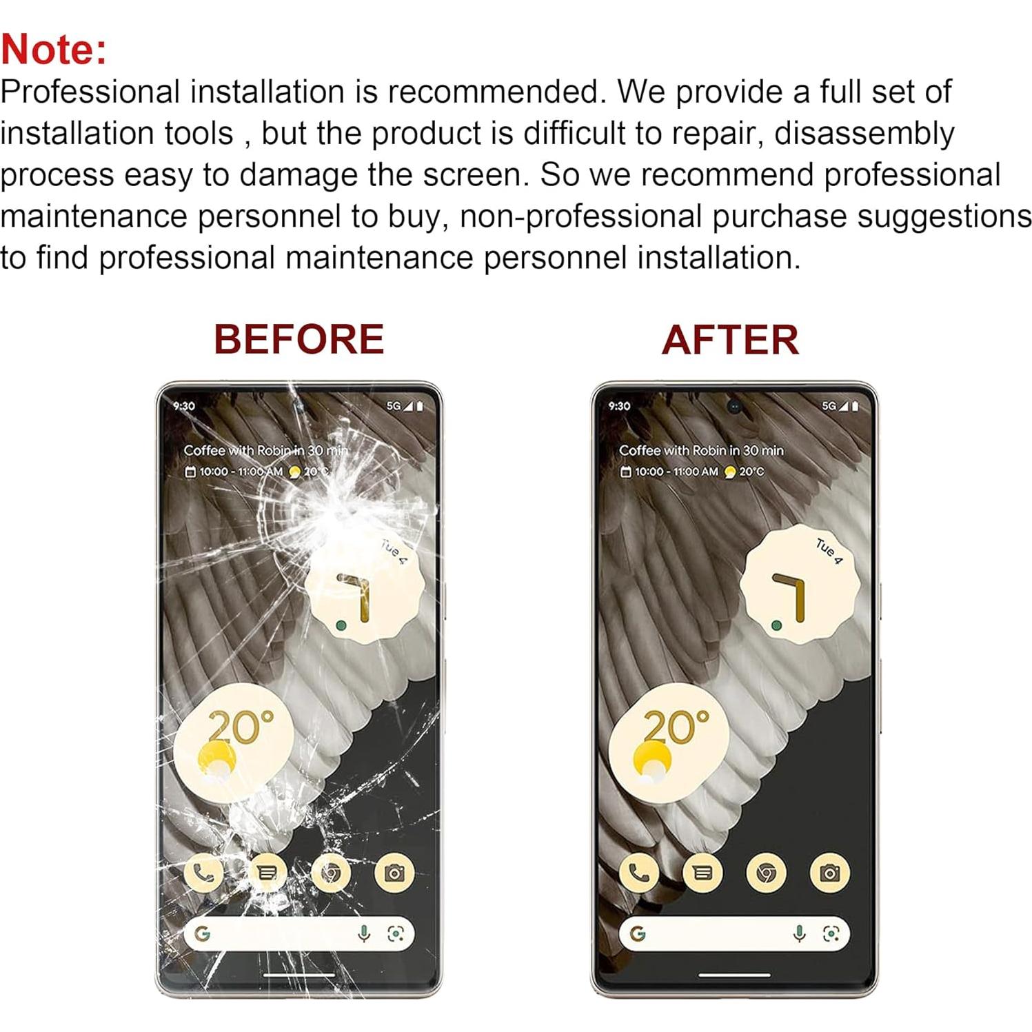 Reemplazo Lente Cristal Pantalla Google Pixel 7 Pro + Herramientas