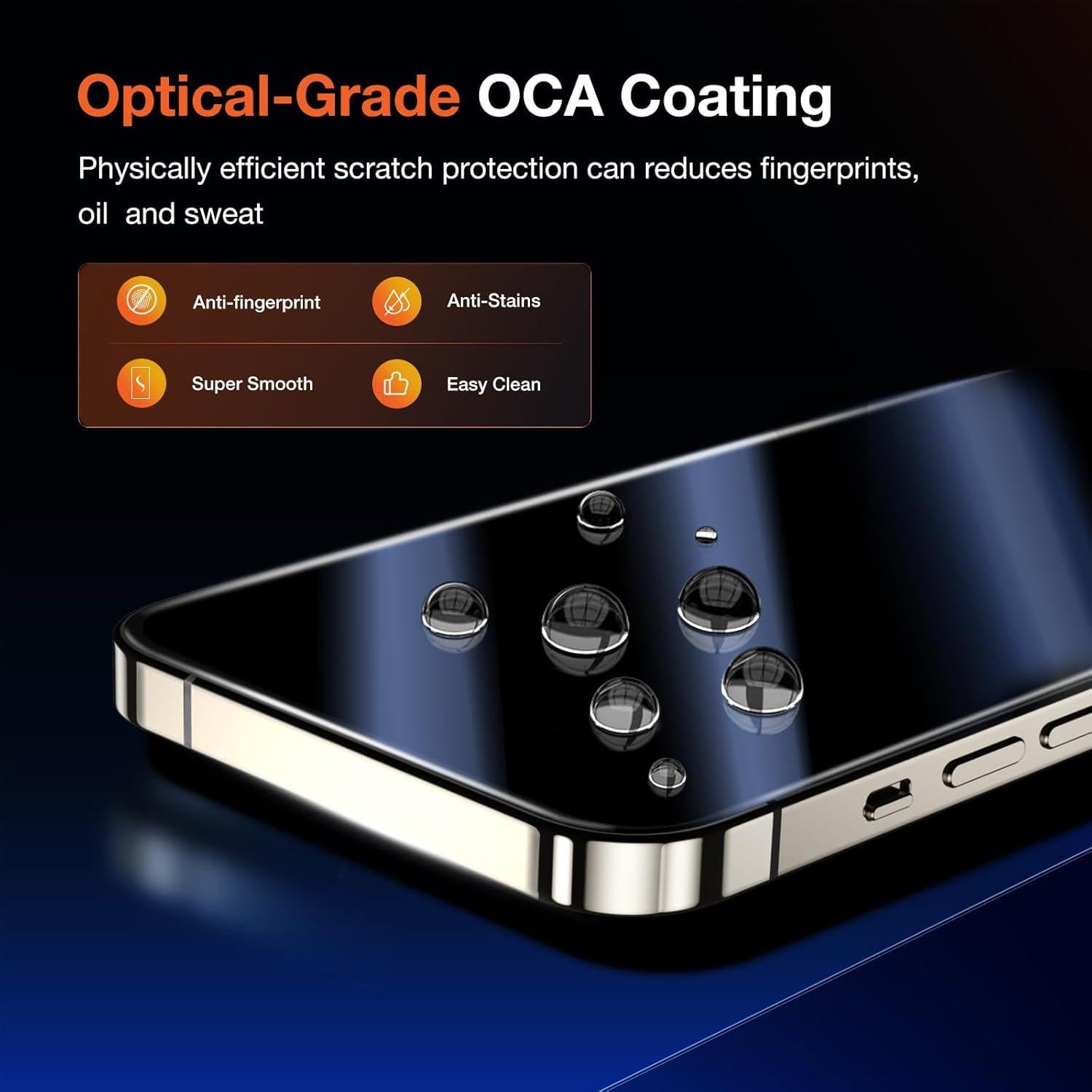 Protector de Pantalla Privado KUZOOM para iPhone 15 Pro Max