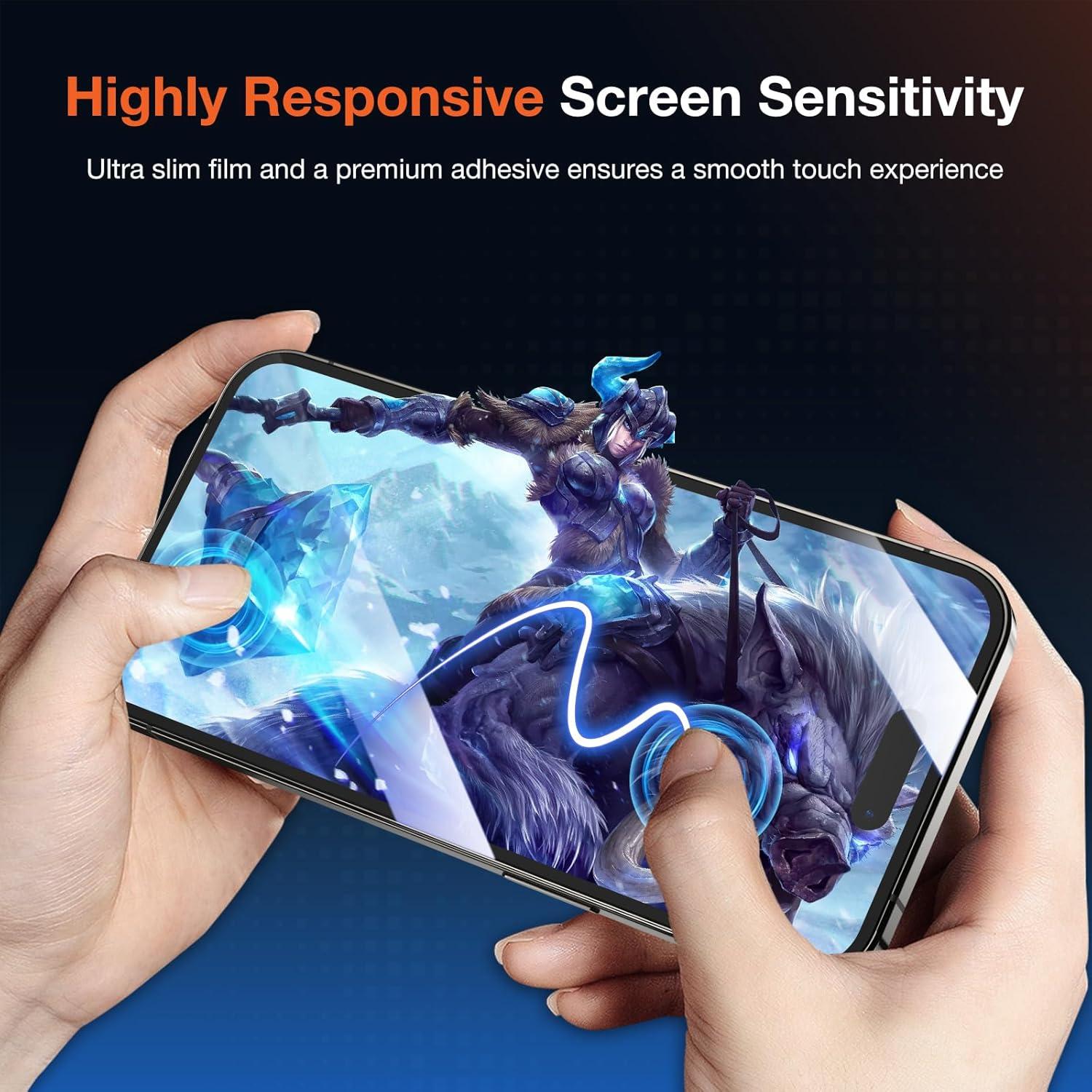 Protector de Pantalla Privado KUZOOM para iPhone 15 Pro Max