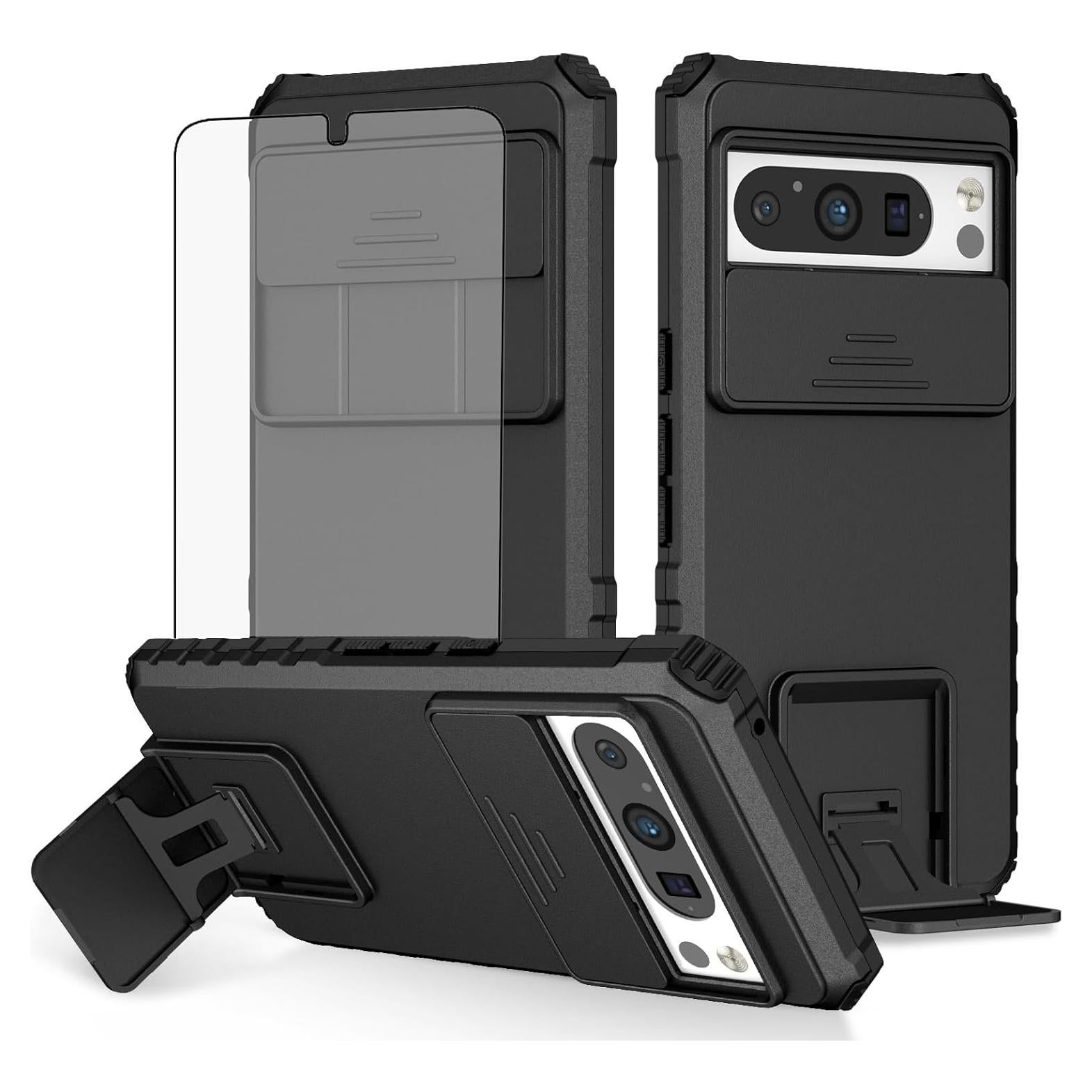 Funda Asuwish para Google Pixel 8 Pro con protector y soporte