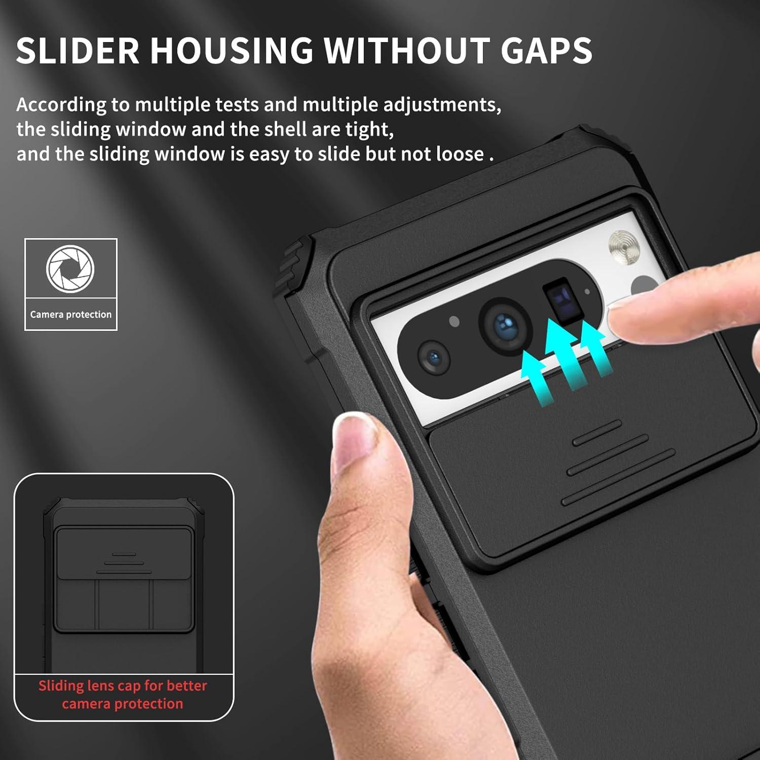 Funda Asuwish para Google Pixel 8 Pro con protector y soporte