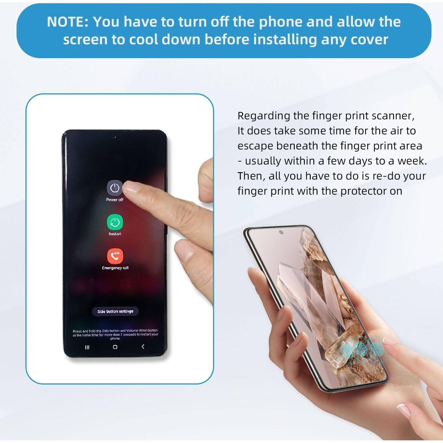 Paquete de 3 Protectores de Pantalla Vidrio Templado QoeCycth para Google Pixel 8 Pro