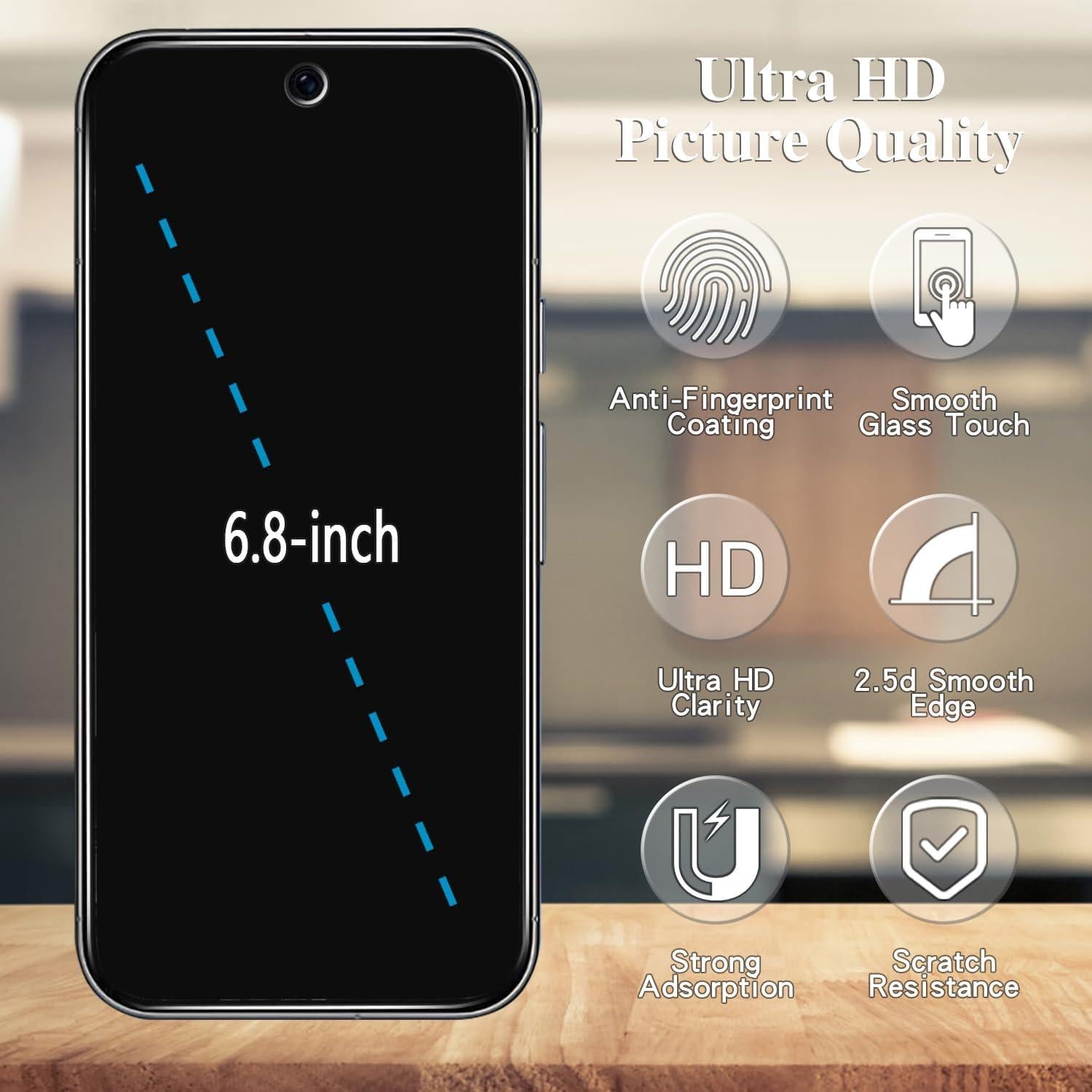 Protector de Pantalla Privado Pokolan para Google Pixel 9 Pro XL