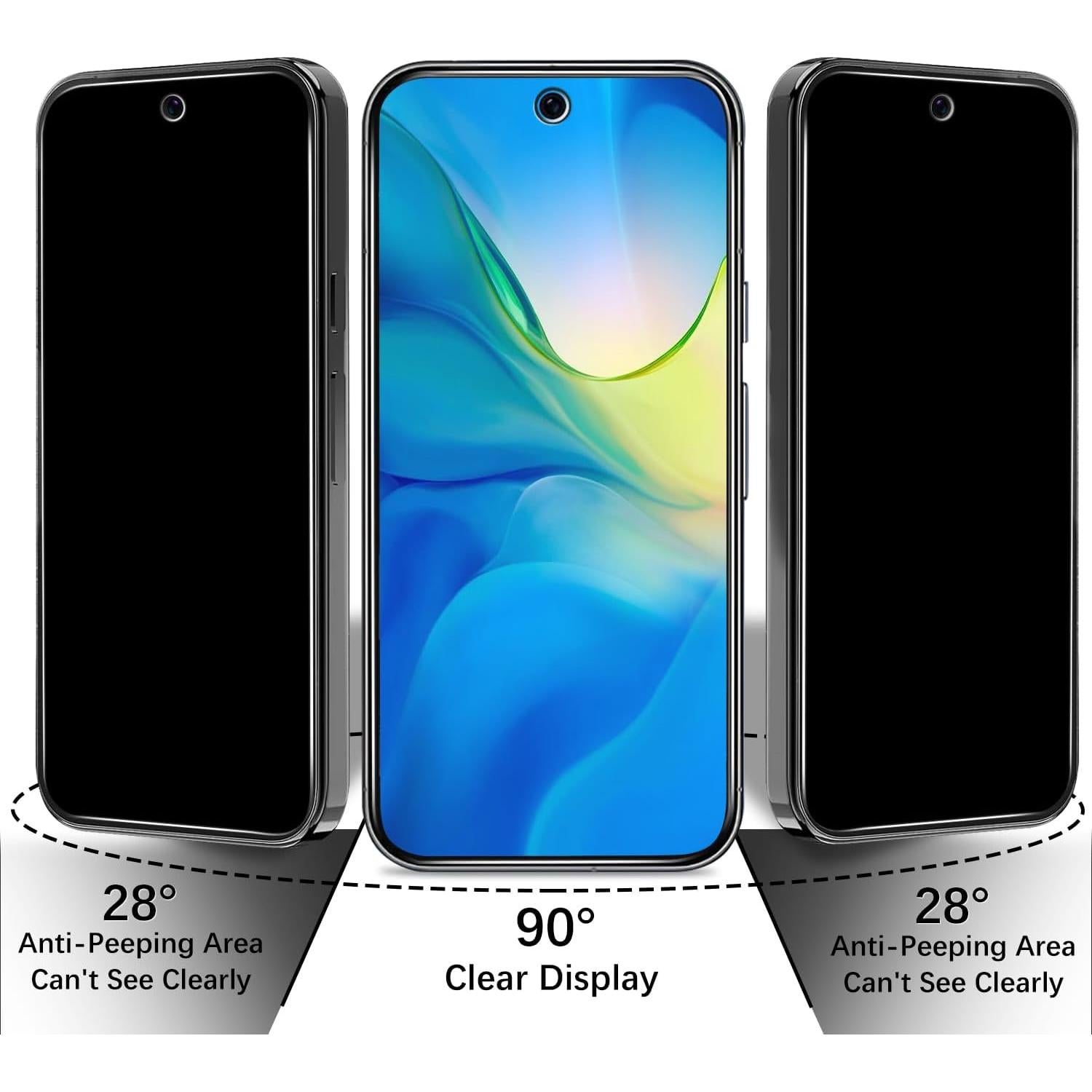 Protector de Pantalla Privado Pokolan para Google Pixel 9 Pro XL