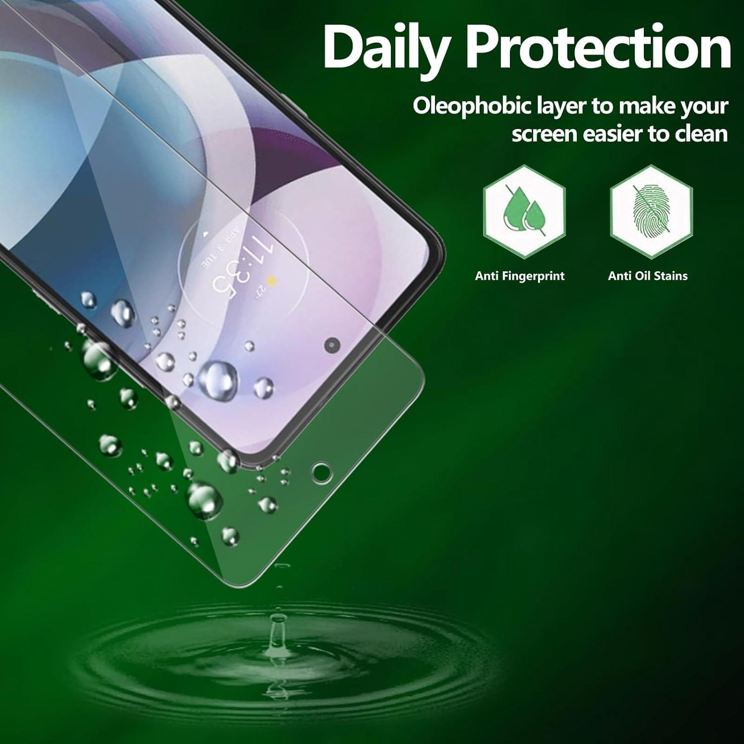 Protector de Pantalla Vidrio Templado Heenjer para Motorola One 5G Ace