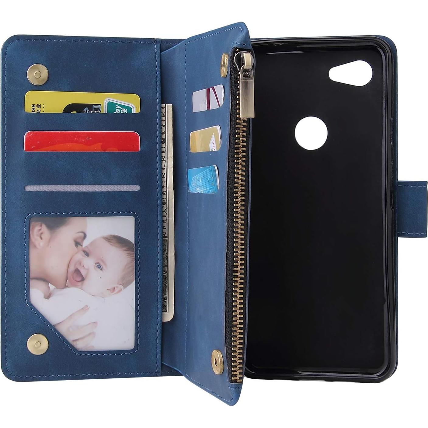 Funda Plegable Asuwish para Google Pixel 3a XL con Protector