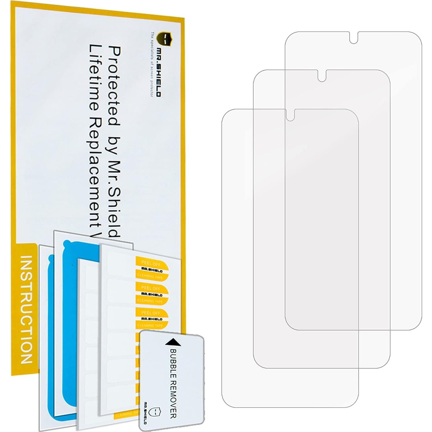 Mr.Shield Protector de Pantalla Claro Premium para Google Pixel 8 - 3 Pack