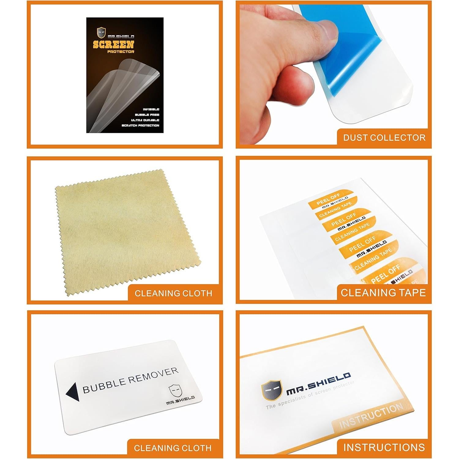 Mr.Shield Protector de Pantalla Claro Premium para Google Pixel 8 - 3 Pack