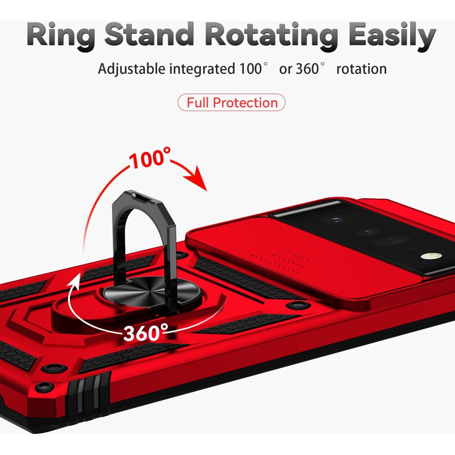 Funda Asuwish para Google Pixel 6 Pro con soporte y protector