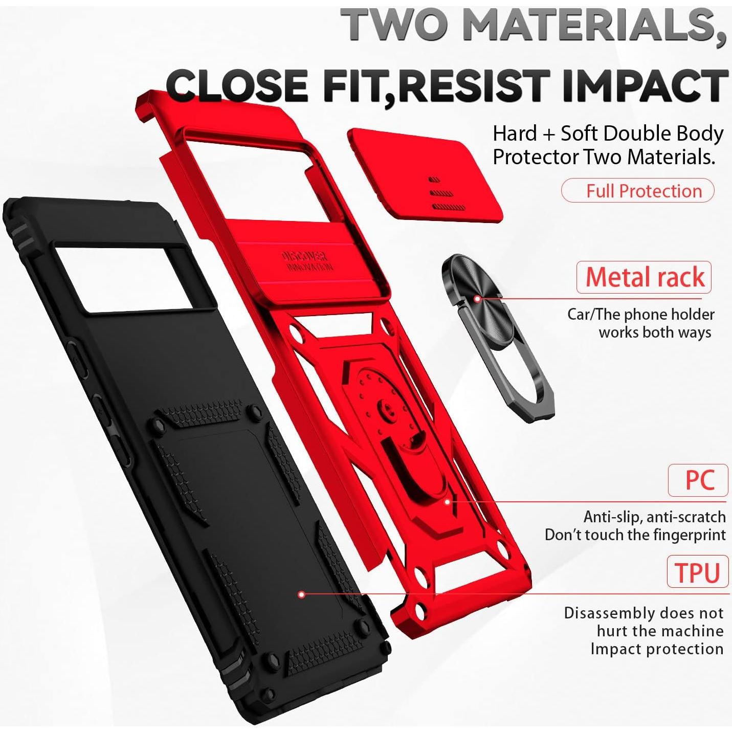 Funda Asuwish para Google Pixel 6 Pro con soporte y protector