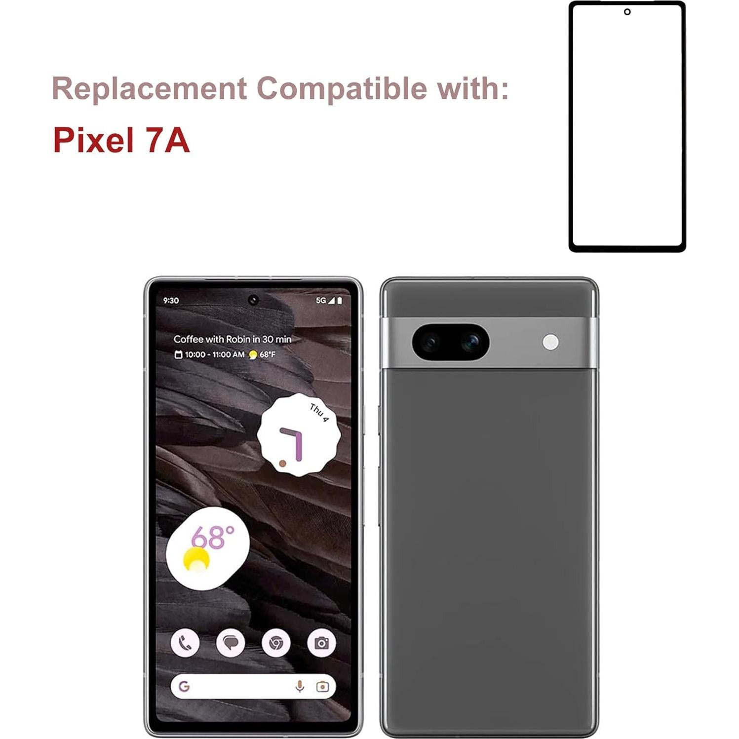 Reemplazo de Panel de Cristal para Pixel 7A + Kit de Herramientas