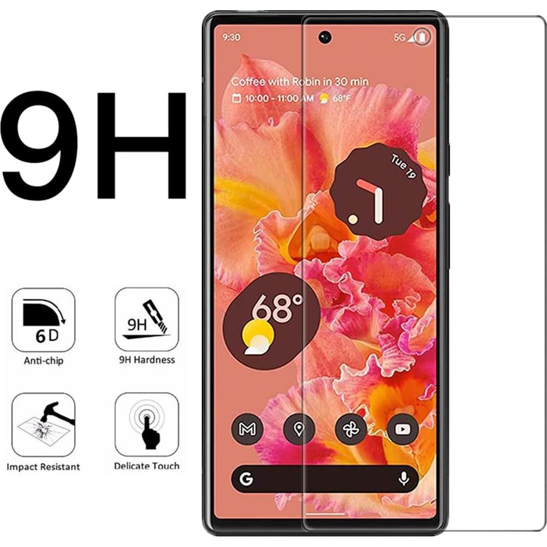 Protector de Pantalla VIESUP para Google Pixel 6 - 2 Pack HD 9H