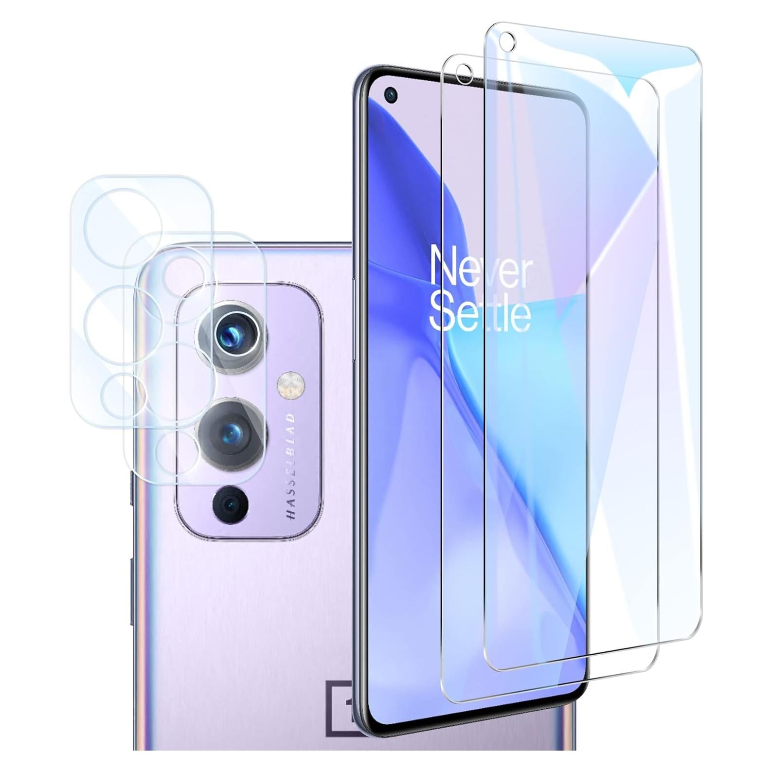 Protector de Pantalla y Lente de Cámara Orzero para OnePlus 9