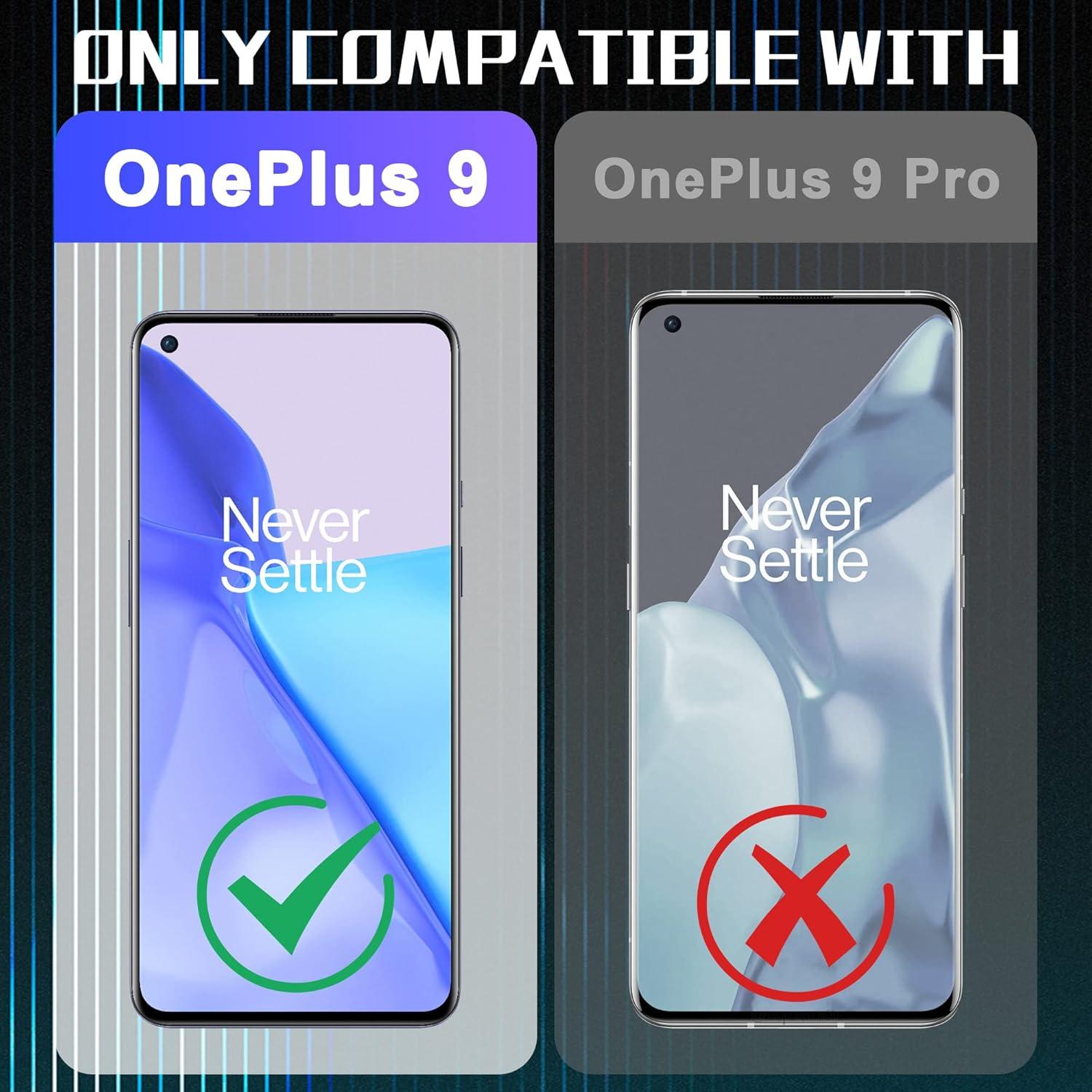 Protector de Pantalla y Lente de Cámara Orzero para OnePlus 9
