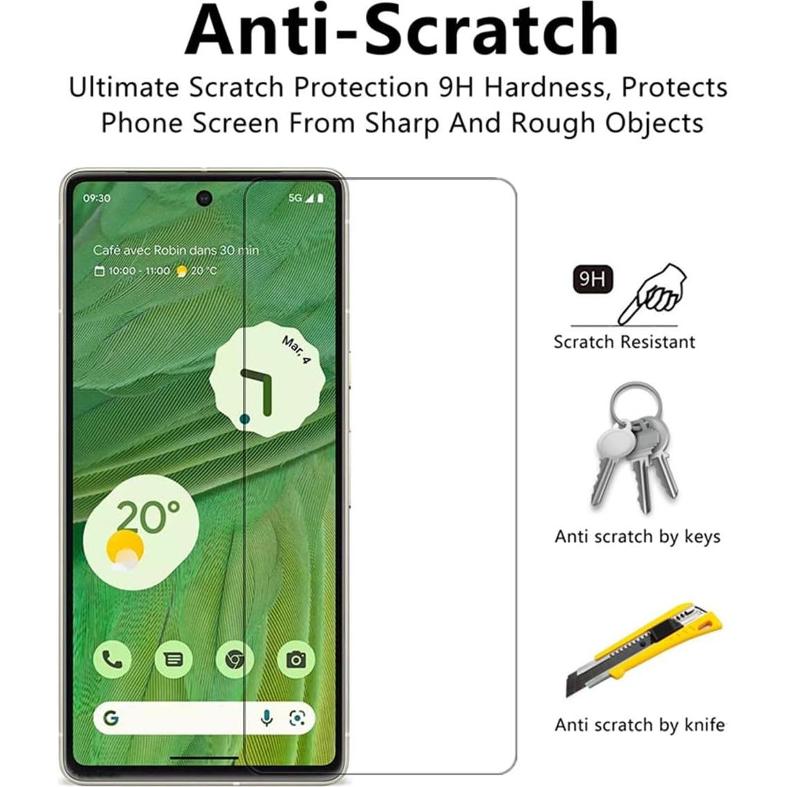 Protector de Pantalla VIESUP para Google Pixel 7 - 2 Pack HD 9H