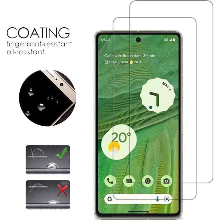 Protector de Pantalla VIESUP para Google Pixel 7 - 2 Pack HD 9H