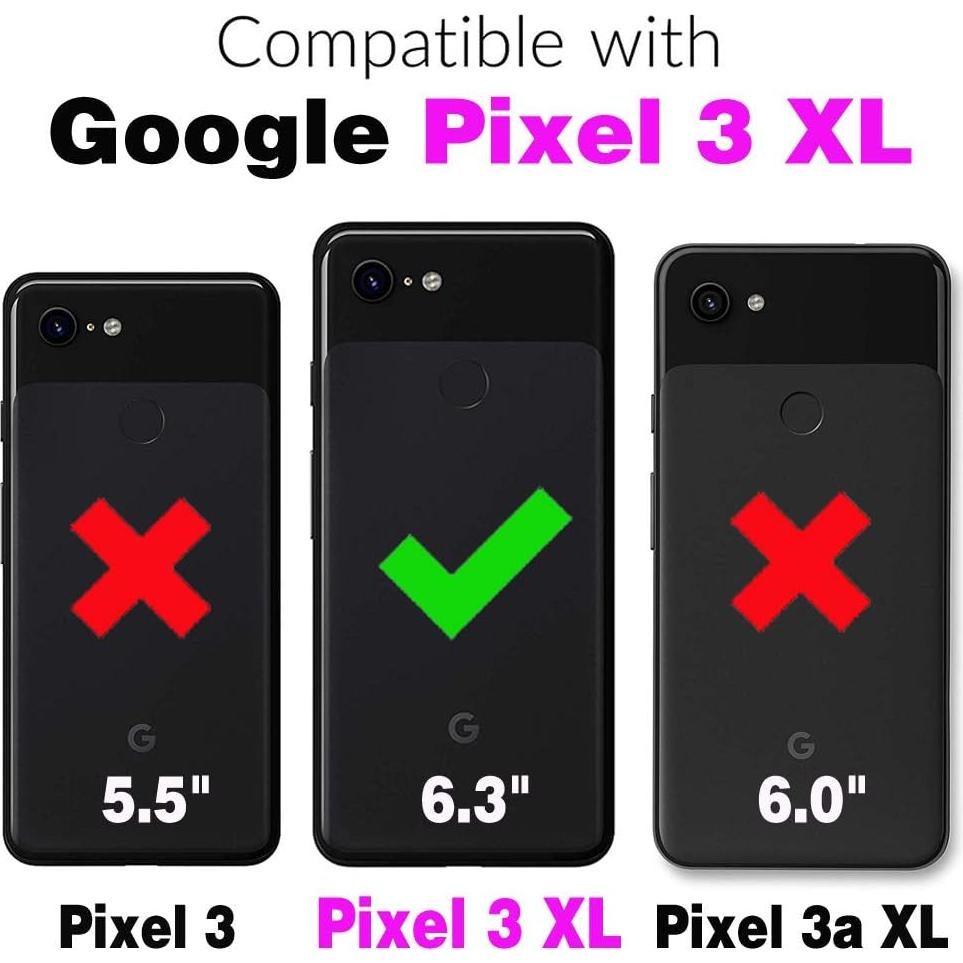 Funda Asuwish para Google Pixel 3 XL con tapa y protector