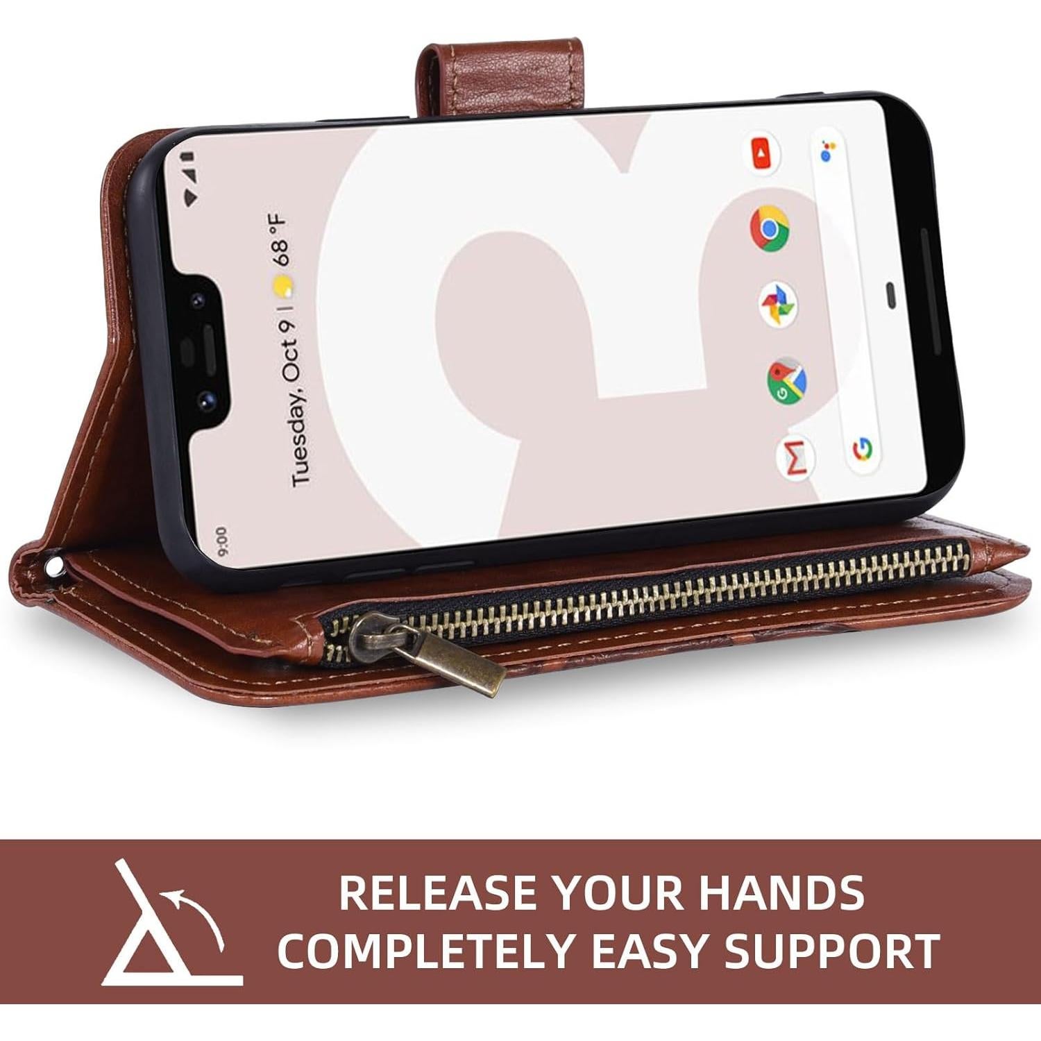 Funda Asuwish para Google Pixel 3 XL con tapa y protector