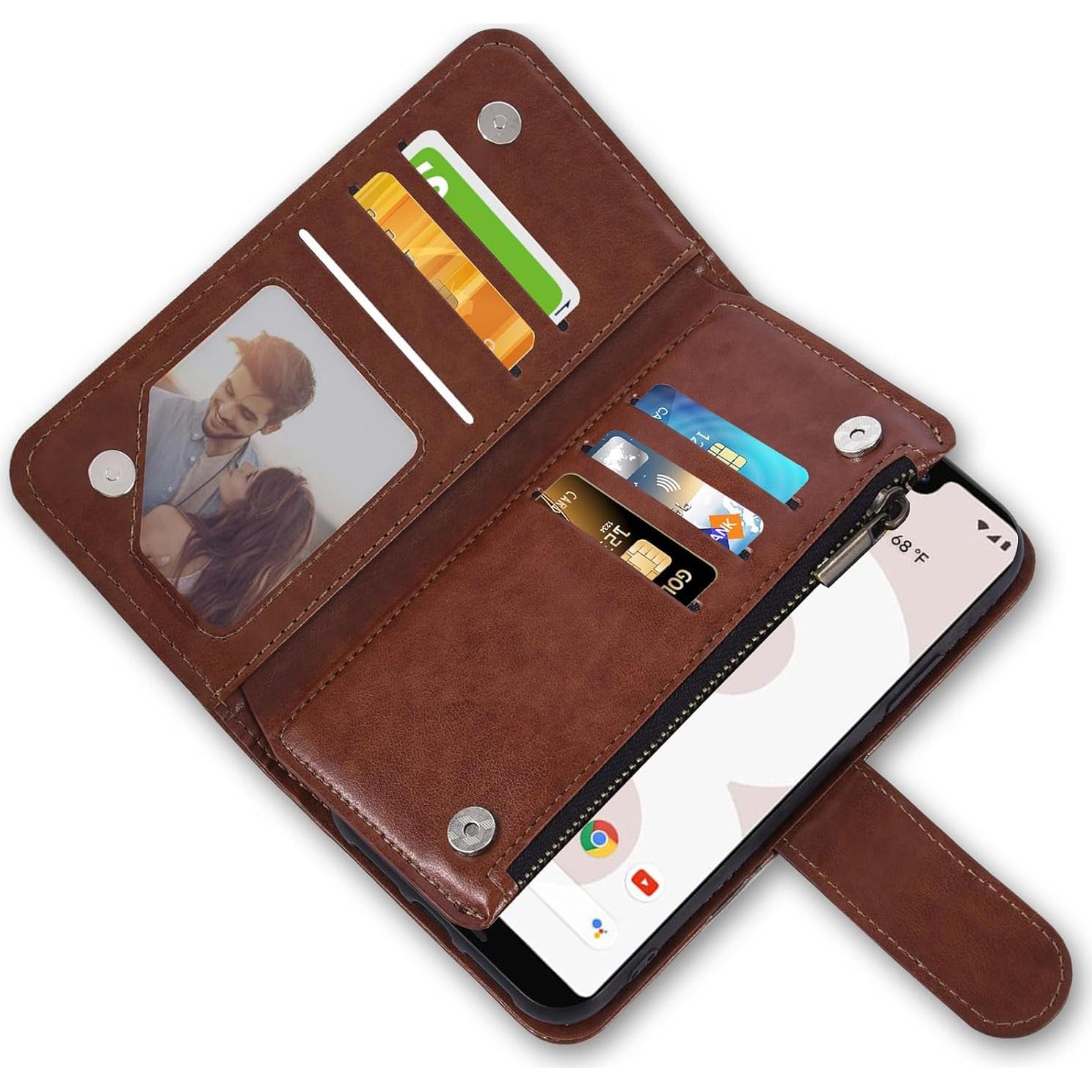 Funda Asuwish para Google Pixel 3 XL con tapa y protector