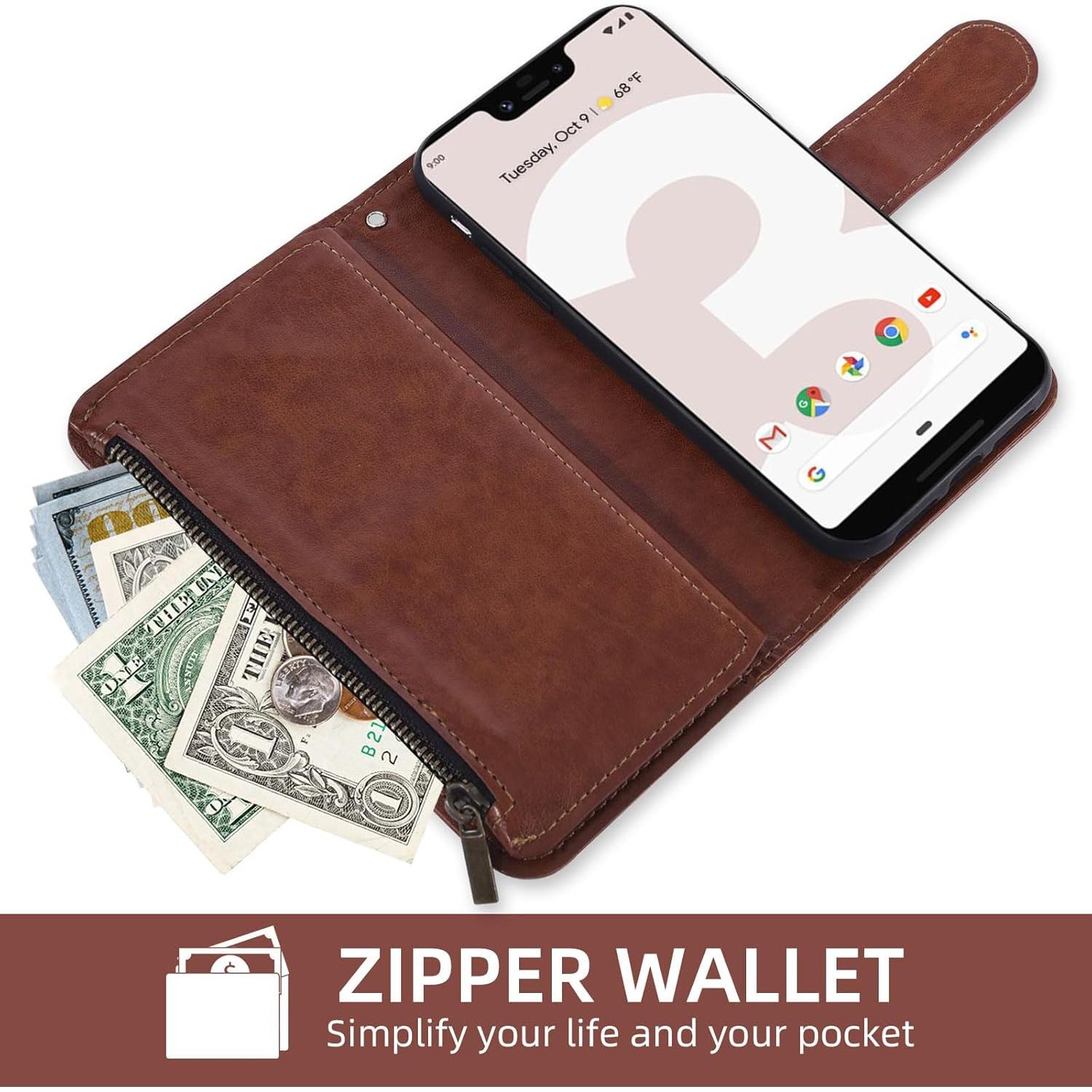 Funda Asuwish para Google Pixel 3 XL con tapa y protector