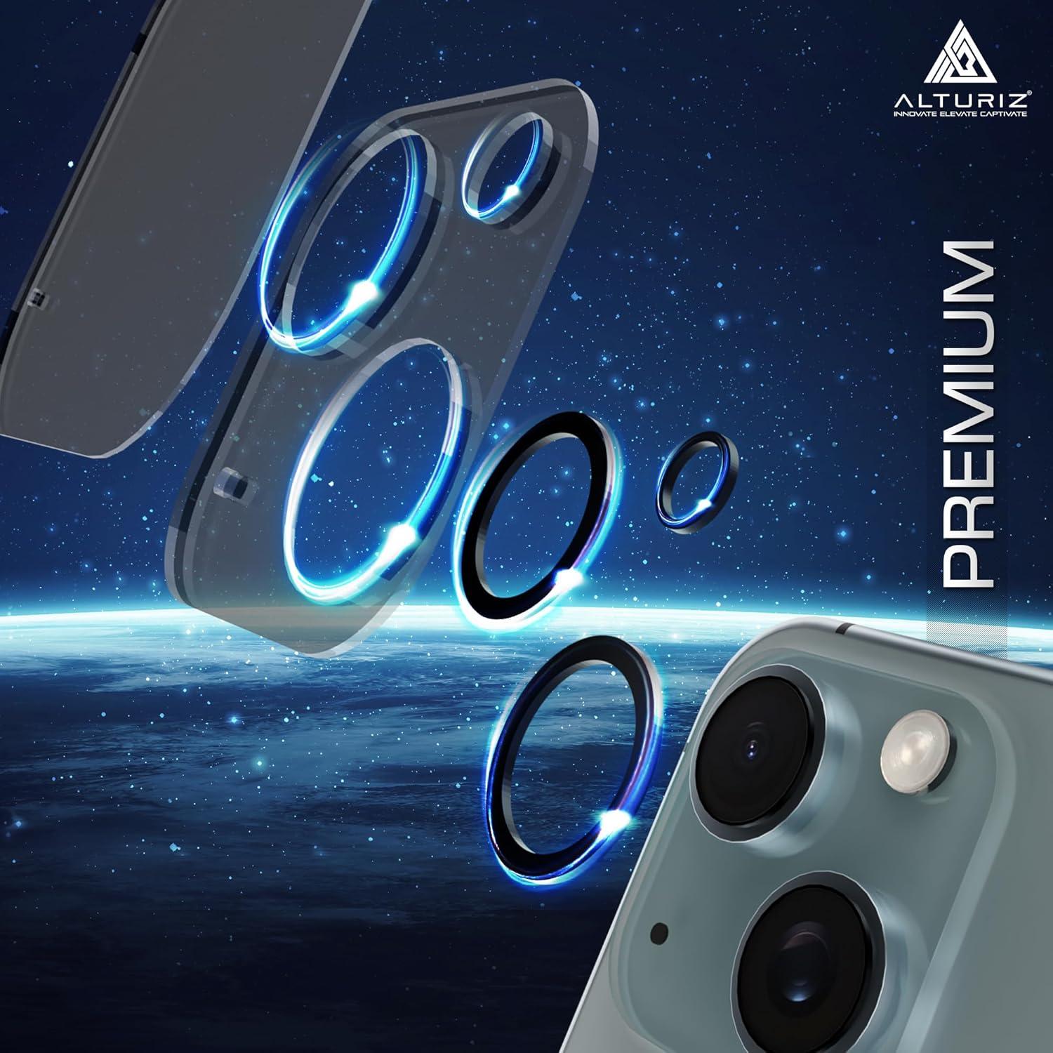 ALTURIZ Protectores de Pantalla y Lente para iPhone 15 - 6 Piezas